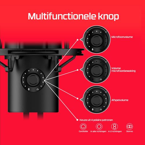 HyperX QuadCast 2 - USB-microfoon (zwart) - Image 4