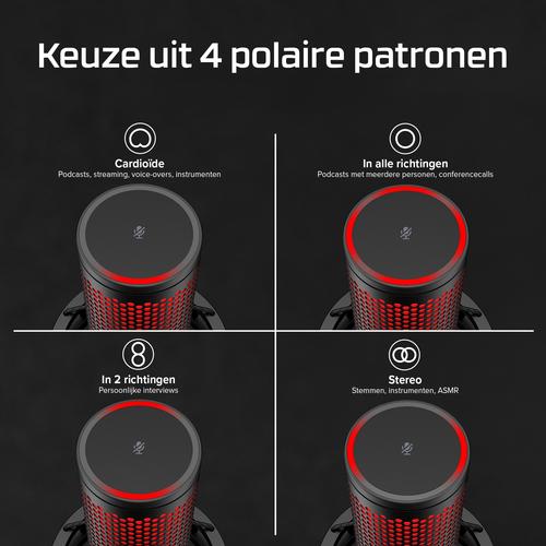 HyperX QuadCast 2 - USB-microfoon (zwart) - Image 7