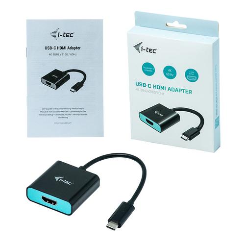 i-tec C31HDMI60HZP video kabel adapter 0,15 m USB Type-C HDMI Zwart, Turkoois - Image 4
