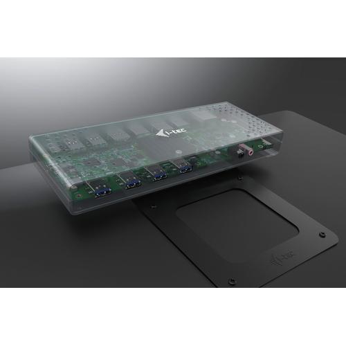i-tec CADUAL4KDOCK laptop dock & poortreplicator Bedraad USB 3.2 Gen 1 (3.1 Gen 1) Type-C Zwart, Turkoois - Image 3