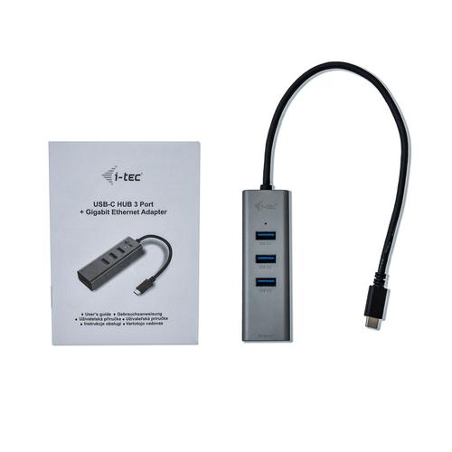 i-tec Metal USB-C HUB 3 Port + Gigabit Ethernet Adapter - Image 4