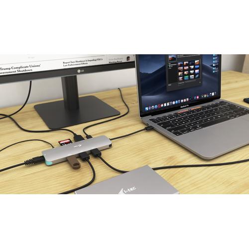 i-tec Metal USB-C Nano dockingstation 4K HDMI LAN + Stroomvoorziening 100 W - Image 3