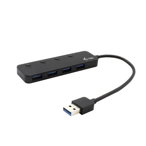i-tec U3CHARGEHUB4 interface hub USB 3.2 Gen 1 (3.1 Gen 1) Type-A 5 Mbit/s Zwart - Image 1