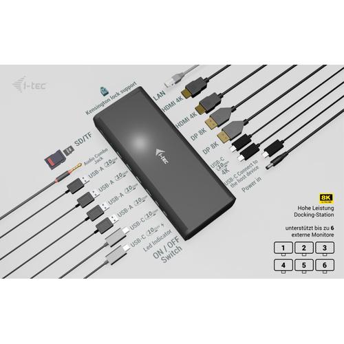 i-tec Universal 6x 4K/60Hz Display Docking Station + Power Delivery 140W - Image 7