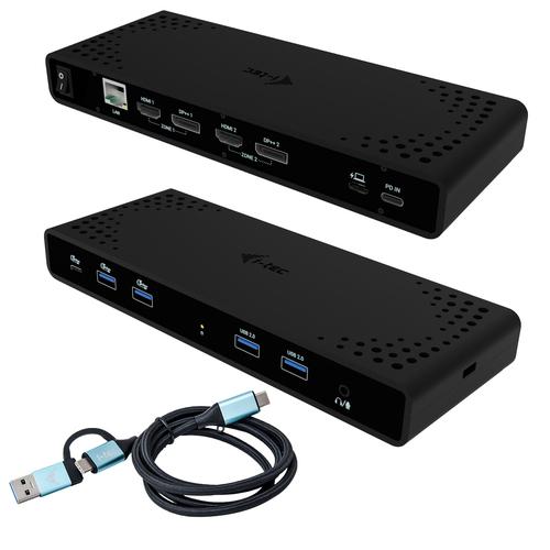 i-tec Universal Dual 4K Display Docking Station + Power Delivery 85W - Image 1