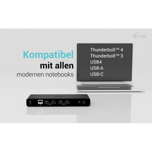 i-tec Universal Dual 4K Display Docking Station + Power Delivery 85W - Image 3