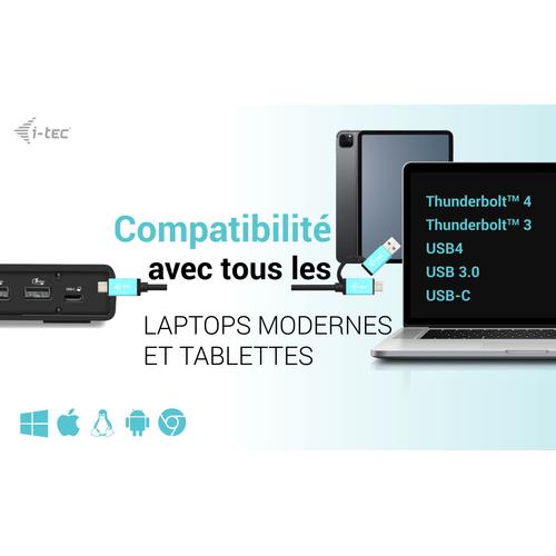 i-tec USB 3.0 / USB-C / Thunderbolt 3 Dual Display Docking Station Gen2 + Power Delivery 100W - Image 10