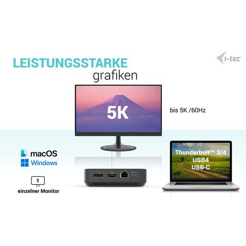 i-tec USB-C HDMI Dual DP Docking Station with Power Delivery 100 W - Image 7