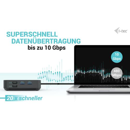 i-tec USB-C HDMI Dual DP Docking Station with Power Delivery 100 W - Image 8