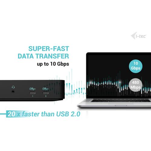 i-tec USB-C Intelligent Triple Display Docking Station + Power Delivery 100W - Image 3