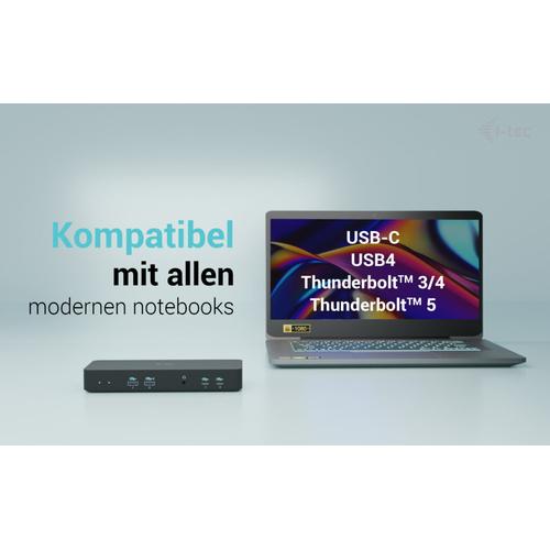 i-tec USB-C Intelligent Triple Display Docking Station + Power Delivery 100W - Image 5