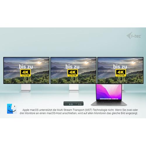 i-tec USB-C Intelligent Triple Display Docking Station + Power Delivery 100W - Image 8