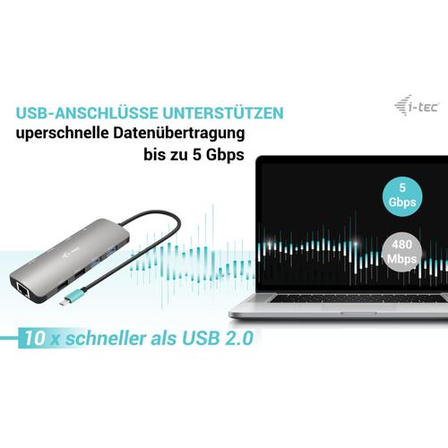 i-tec USB-C Metal Nano 2x Display Docking Station + Power Delivery 100 W - Image 6