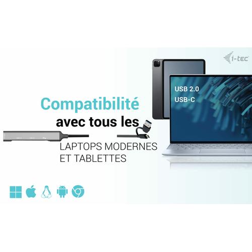 i-tec USB-C/USB-A Metal HUB 1x USB 3.0 + 3x USB 2.0 - Image 4