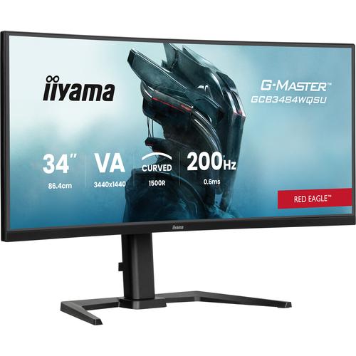 iiyama G-MASTER GCB3484WQSU-B2 34IN PRO-GAMING 0.4MS VA LCD 3440X144 computer monitor 86,4 cm (34") 3440 x 1440 Pixels UltraWide Quad HD Zwart - Image 4