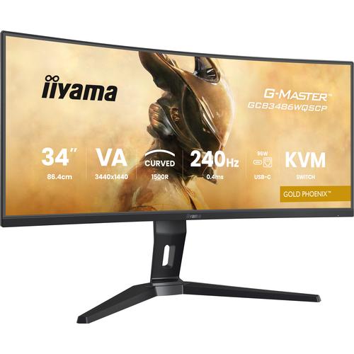 iiyama G-MASTER GCB3486WQSCP-B1 computer monitor 86,4 cm (34") 3440 x 1440 Pixels UltraWide Quad HD Zwart - Image 1