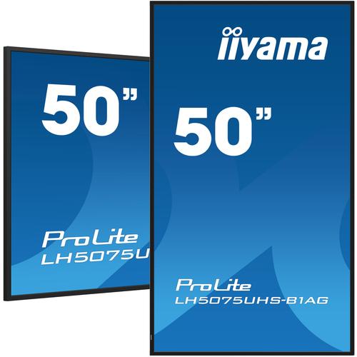 iiyama LH5075UHS-B1AG beeldkrant Digitale signage flatscreen 125,7 cm (49.5") LCD Wifi 500 cd/m² 4K Ultra HD Zwart Type processor Android 11 24/7 - Image 1