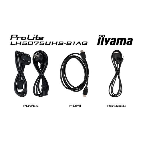 iiyama LH5075UHS-B1AG beeldkrant Digitale signage flatscreen 125,7 cm (49.5") LCD Wifi 500 cd/m² 4K Ultra HD Zwart Type processor Android 11 24/7 - Image 10