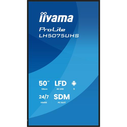 iiyama LH5075UHS-B2AG beeldkrant Digitale signage flatscreen 125,7 cm (49.5") LCD Wifi 500 cd/m² 4K Ultra HD Zwart Type processor Android 11 24/7 - Image 10