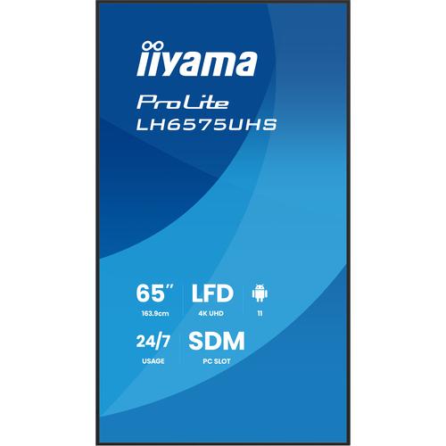iiyama LH6575UHS-B2AG beeldkrant Digitale signage flatscreen 163,8 cm (64.5") LCD Wifi 500 cd/m² 4K Ultra HD Zwart Type processor Android 11 24/7 - Image 7