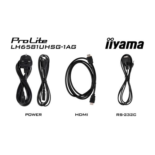 iiyama LH6581UHSG-1AG beeldkrant Digitale signage flatscreen 163,8 cm (64.5") Wifi 500 cd/m² 4K Ultra HD Wit Type processor Android 24/7 - Image 4