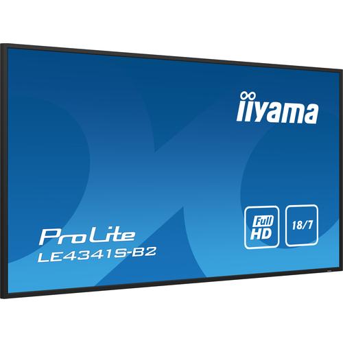 iiyama PROLITE LE4341S-B2 Digitale signage flatscreen 108 cm (42.5") LCD 350 cd/m² Full HD Zwart 18/7 - Image 8