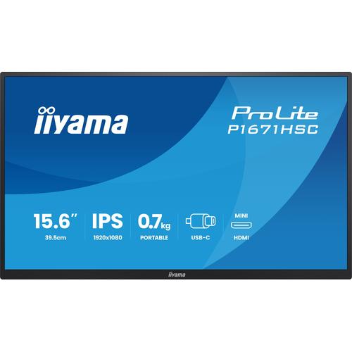 iiyama ProLite P1671HSC-B1 computer monitor 39,6 cm (15.6") 1920 x 1080 Pixels Full HD LED Zwart - Image 4