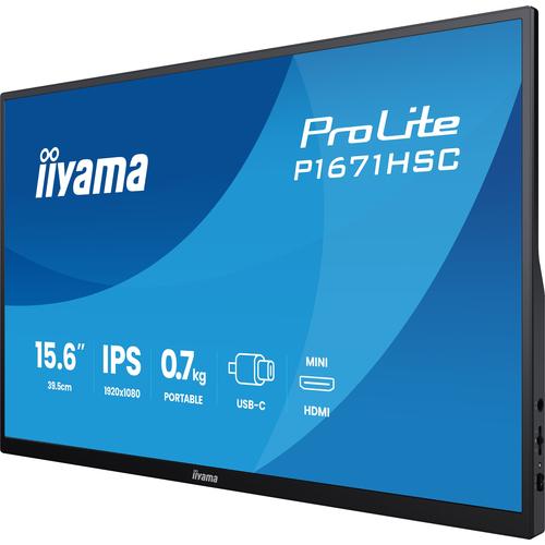 iiyama ProLite P1671HSC-B1 computer monitor 39,6 cm (15.6") 1920 x 1080 Pixels Full HD LED Zwart - Image 7