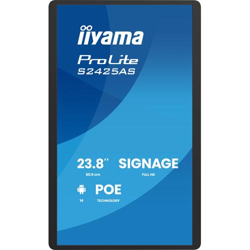 iiyama ProLite S2425AS-B1P Digitale signage flatscreen 60,5 cm (23.8") LCD Wifi 500 cd/m² Full HD Zwart Type processor Android 24/7 - Image 2