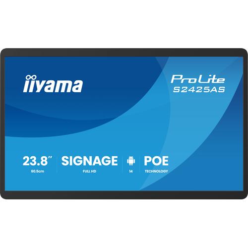 iiyama ProLite S2425AS-B1P Digitale signage flatscreen 60,5 cm (23.8") LCD Wifi 500 cd/m² Full HD Zwart Type processor Android 24/7 - Image 3
