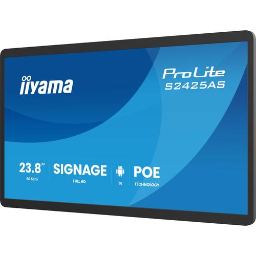 iiyama ProLite S2425AS-B1P Digitale signage flatscreen 60,5 cm (23.8") LCD Wifi 500 cd/m² Full HD Zwart Type processor Android 24/7 - Image 4