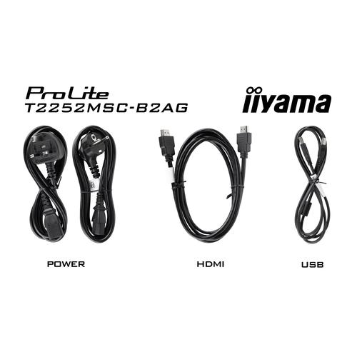 iiyama ProLite T2252MSC-B2AG computer monitor 54,6 cm (21.5") 1920 x 1080 Pixels Full HD LCD Touchscreen Zwart - Image 6
