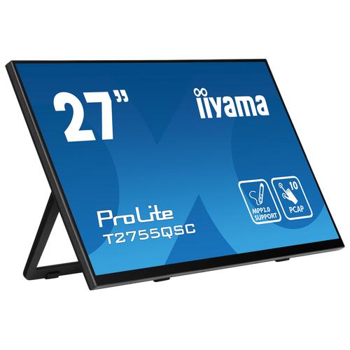 iiyama ProLite T2755QSC-B1 computer monitor 68,6 cm (27") 2560 x 1440 Pixels Quad HD LCD Touchscreen Zwart
