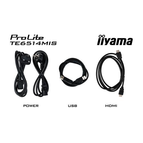iiyama PROLITE TE6514MIS-B2AG Digitale signage flatscreen 165,1 cm (65") LCD Wifi 435 cd/m² 4K Ultra HD Zwart Touchscreen Type processor Android 24/7 - Image 10