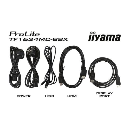 iiyama ProLite TF1634MC-B8X computer monitor 39,6 cm (15.6") 1920 x 1080 Pixels Full HD LED Touchscreen Multi-gebruiker Zwart - Image 2