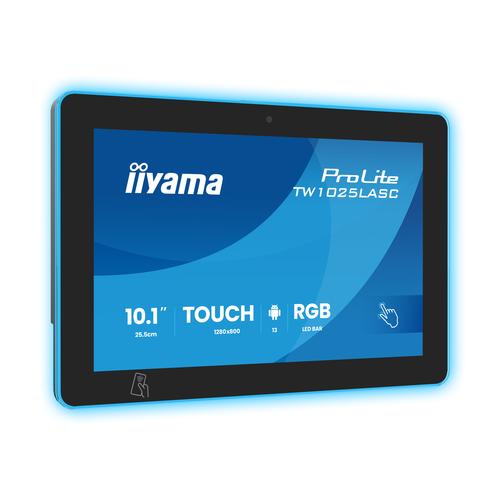 iiyama ProLite TW1025LASC-B3PNR computer monitor 25,6 cm (10.1") 1280 x 800 Pixels WXGA LED Touchscreen Multi-gebruiker Zwart