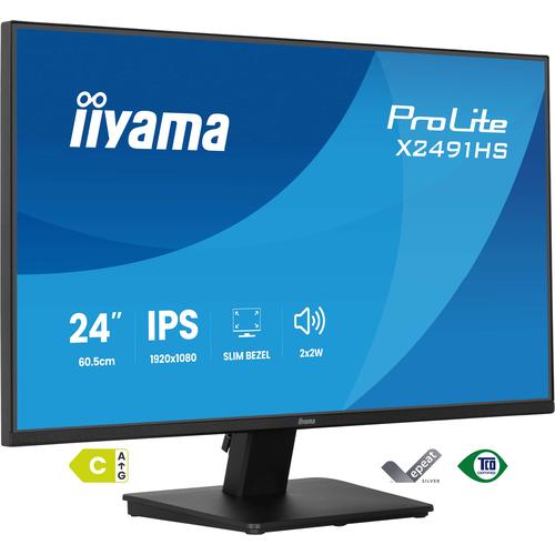iiyama ProLite X2491HS-B1 computer monitor 60,5 cm (23.8") 1920 x 1080 Pixels Full HD LCD Zwart - Image 1