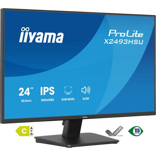 iiyama ProLite X2493HSU-B1 computer monitor 60,5 cm (23.8") 1920 x 1080 Pixels Full HD LED Zwart - Image 1