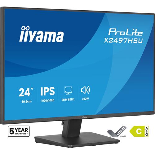 iiyama ProLite X2497HSU-B1 computer monitor 60,5 cm (23.8") 1920 x 1080 Pixels Full HD LED Zwart - Image 1