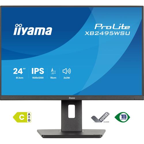 iiyama ProLite XB2495WSU-B1 computer monitor 61,2 cm (24.1") 1920 x 1200 Pixels WUXGA LCD Zwart - Image 8