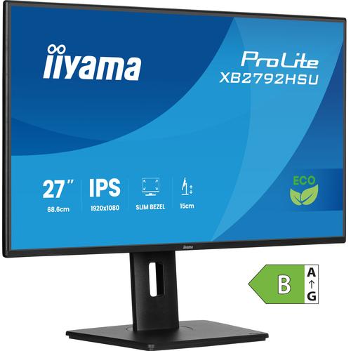 iiyama ProLite XB2792HSU-B1 computer monitor 68,6 cm (27") 1920 x 1080 Pixels Full HD LED Zwart - Image 1
