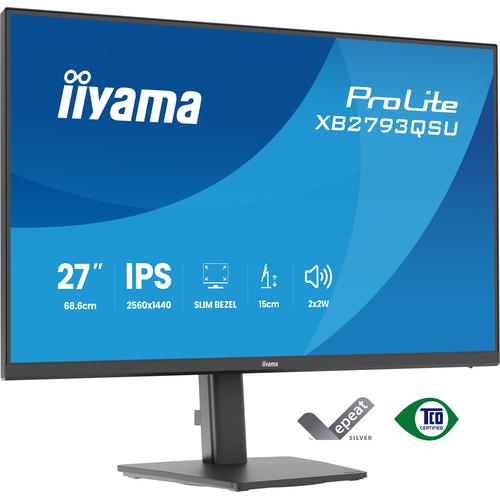 iiyama ProLite XB2793QSU-B1 computer monitor 68,6 cm (27") 2560 x 1440 Pixels Quad HD LED Zwart