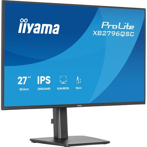 iiyama ProLite XB2796QSC-B1 computer monitor 68,6 cm (27") 2560 x 1440 Pixels Quad HD LED Zwart - Image 1