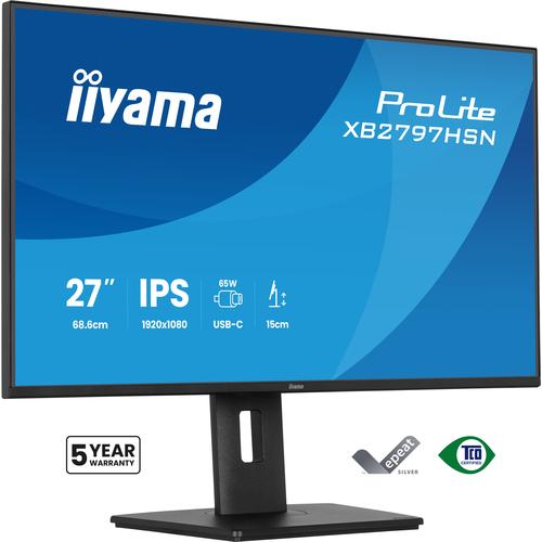 iiyama ProLite XB2797HSN-B1 computer monitor 68,6 cm (27") 1920 x 1080 Pixels Full HD LCD Zwart - Image 1