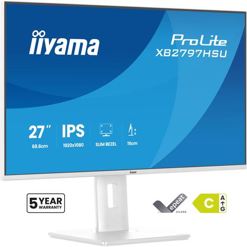 iiyama ProLite XB2797HSU-W1 computer monitor 68,6 cm (27") 1920 x 1080 Pixels Full HD LED Wit - Image 1
