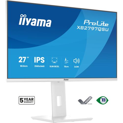iiyama ProLite XB2797QSU-W1 computer monitor 68,6 cm (27") 2560 x 1440 Pixels Quad HD LED Wit - Image 1