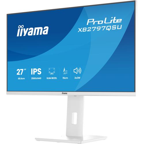 iiyama ProLite XB2797QSU-W1 computer monitor 68,6 cm (27") 2560 x 1440 Pixels Quad HD LED Wit - Image 2