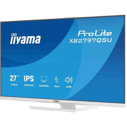 iiyama ProLite XB2797QSU-W1 computer monitor 68,6 cm (27") 2560 x 1440 Pixels Quad HD LED Wit - Image 4