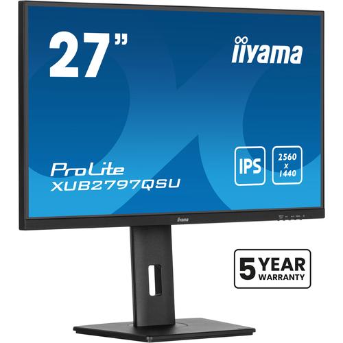 iiyama ProLite XUB2797QSU-B2 computer monitor 68,6 cm (27") 2560 x 1440 Pixels Quad HD LED Zwart - Image 1