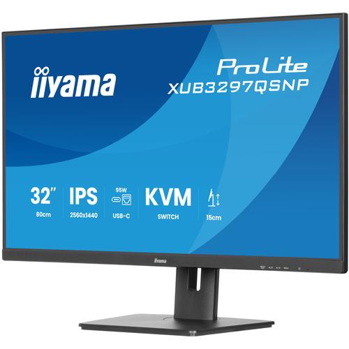 iiyama ProLite XUB3297QSNP-B1 computer monitor 81,3 cm (32") 2560 x 1440 Pixels Quad HD LED Zwart - Image 3
